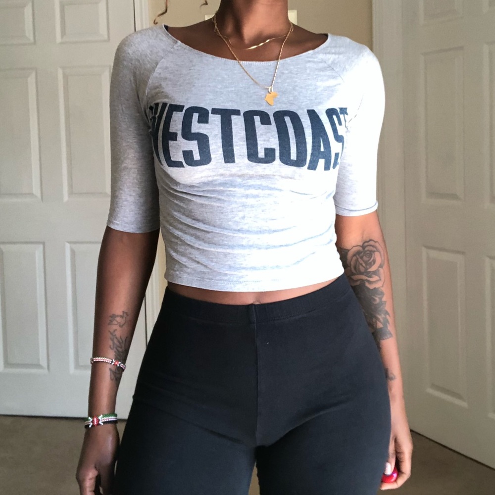 Forever 21 Grey Crop Top